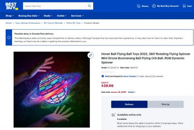 Flying Orb Spinner | LED Hover Ball & Interactive Toy for All Ages - Image 2