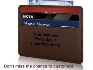 Premium Leather Card Holder – Personalize Your Everyday Carry