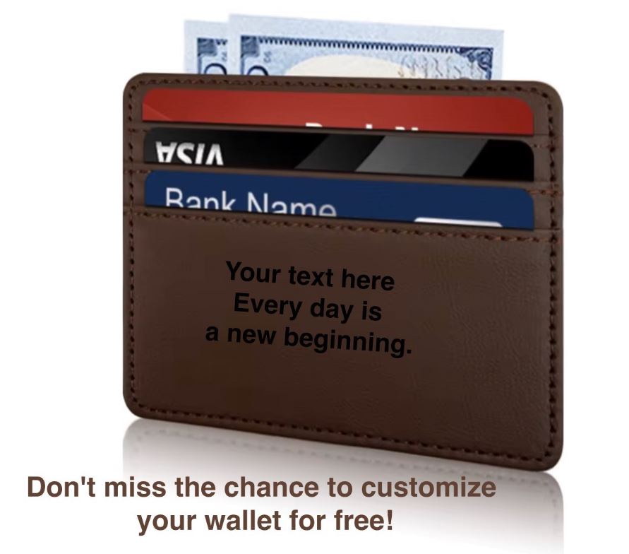 Premium Leather Card Holder – Personalize Your Everyday Carry