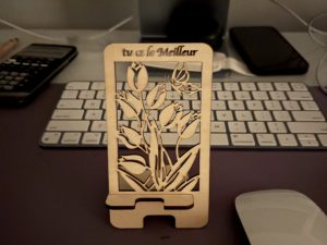 Alternative view of Engraved Wooden Stand – Free Custom Engraving | Stylish & Durable