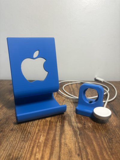 Declutter your desk or nightstand with this sleek 2-in-1 stand for your iPhone and Apple Watch. Designed for daily use, it keeps your devices upright, organized, and easy to charge — all in one place.