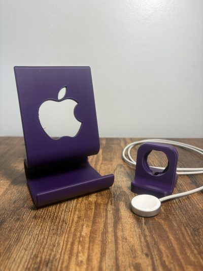 Phone and Apple Watch Docking Station – Minimalist Organizer for Desk Setup - Image 5