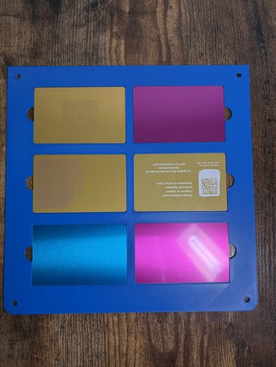 Gabarit de Gravure pour Cartes de Visite – Compatible xTool F1 Ultra (Fibre Laser)