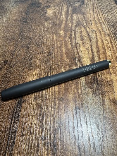 Rubber Coated Black and Gold Cozy Soft Touch Gel Pen – Free Custom Engraving Included - Image 9