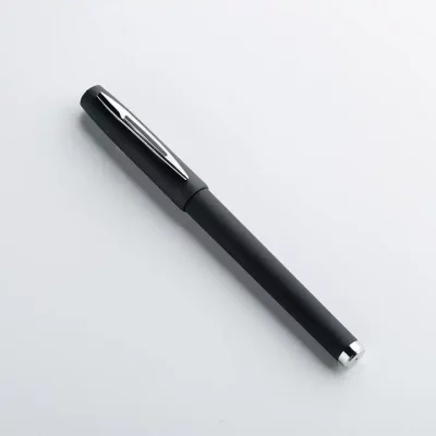 Rubber Coated Black and Gold Cozy Soft Touch Gel Pen – Free Custom Engraving Included - Image 6