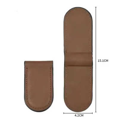 Foldable Magnetic Leather Money Clip - Image 5