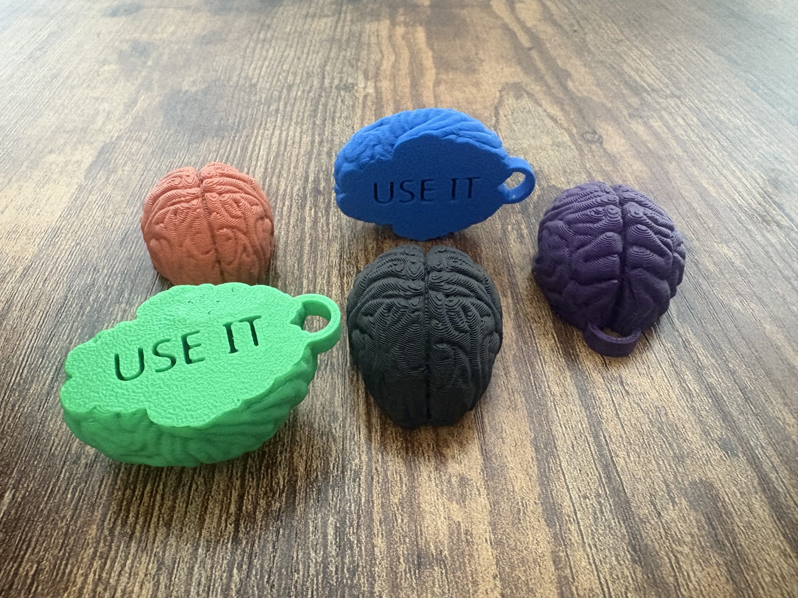 Porte-Clés Cerveau Gravé Use it Cadeau Original Personnalisé