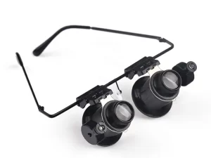 Alternative view of LED Illuminated Double Eye Jeweler Watch Repair Magnifying Glasses Head Magnifier Loupe