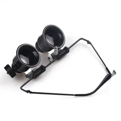 LED Illuminated Double Eye Jeweler Watch Repair Magnifying Glasses Head Magnifier Loupe - Image 4