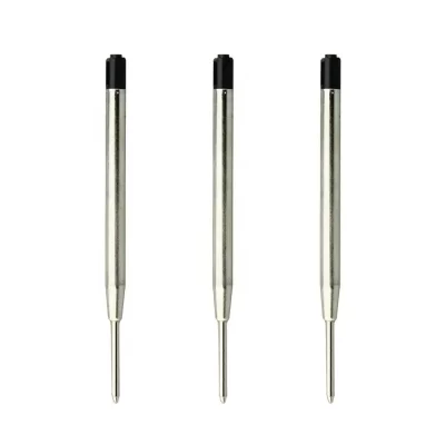 Smooth Writing Metallic Ballpoint Pen Refill 1.0 mm  (3 Pcs) - Image 4
