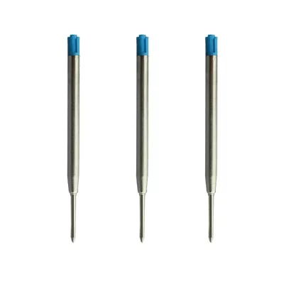 Smooth Writing Metallic Ballpoint Pen Refill 1.0 mm  (3 Pcs) - Image 3