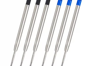 Smooth Writing Metallic Ballpoint Pen Refill 1.0 mm  (3 Pcs)