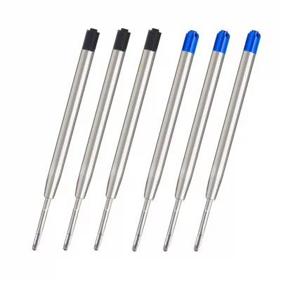 Smooth Writing Metallic Ballpoint Pen Refill 1.0 mm  (3 Pcs)