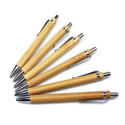 Engraved Bamboo Wooden Mechanical Pencil – Eco-Friendly & Customizable Gift ( 6 Pcs) - Image 3