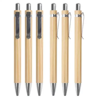 Engraved Bamboo Wooden Mechanical Pencil – Eco-Friendly & Customizable Gift ( 6 Pcs) - Image 4