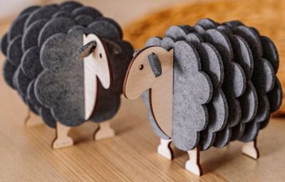 Set de Sous-Verres en Bois Forme Mouton – Découpe Laser Unique | Cadeau Déco Rustique pour Maison ou Bureau - Image 10