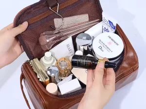 🧳 Trousse de Voyage en Cuir Personnalisée – Cadeau Élégant pour Homme