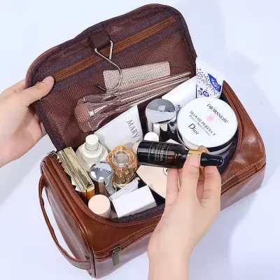 🧳 Trousse de Voyage en Cuir Personnalisée – Cadeau Élégant pour Homme