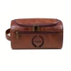 Trousse de toilette en cuir personnalisée pour lui, papa, petit ami, garçons d'honneur, fête des pères, anniversaire, trousse de voyage personnalisée pleine fleur pour hommes