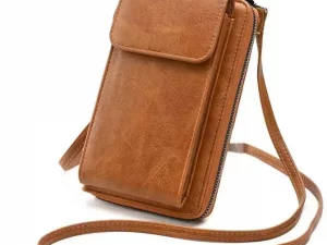 Leather Crossbody Shoulder Bag – Stylish & Spacious Purse