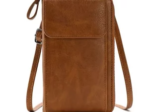 Leather Crossbody Shoulder Bag – Stylish & Spacious Purse