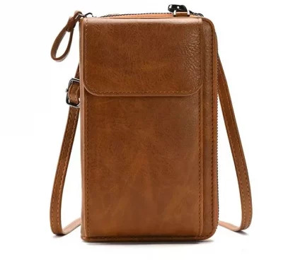 Leather Crossbody Shoulder Bag – Stylish & Spacious Purse
