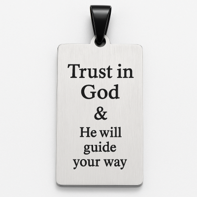 Custom Engraved Military Pendant – Stainless Steel Dog Tag Necklace – Personalized Gift for Men & Women