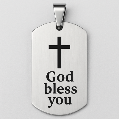 Custom Engraved Military Pendant – Stainless Steel Dog Tag Necklace – Personalized Gift for Men & Women - Image 5