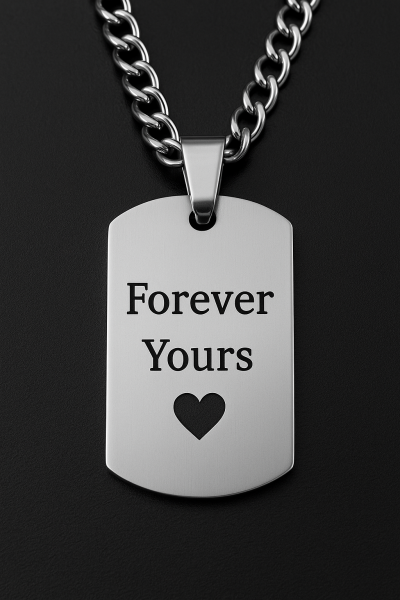 Custom Engraved Military Pendant – Stainless Steel Dog Tag Necklace – Personalized Gift for Men & Women - Image 2